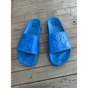 Off-White Blue Pool Slides Mens Size 44